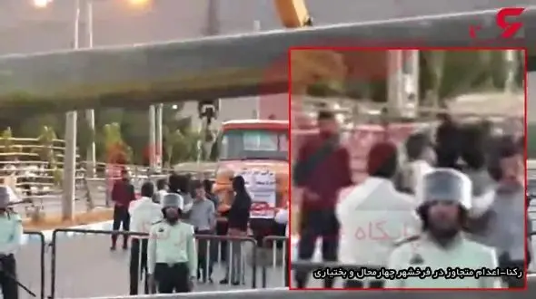 فیلم لحظه اعدام در فرخشهر  + فیلم و عکس