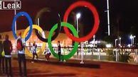 شکستن حلقه المپیک در برنامه زنده +عکس