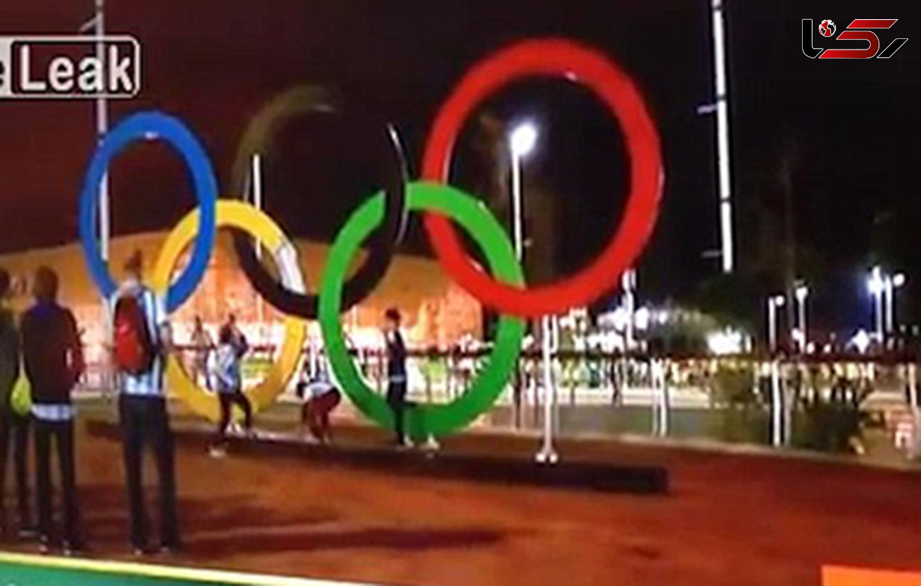 شکستن حلقه المپیک در برنامه زنده +عکس