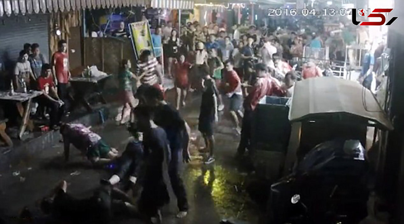 صحنه حمله وحشیانه به 2 توریست زن و مرد در تایلند + فیلم