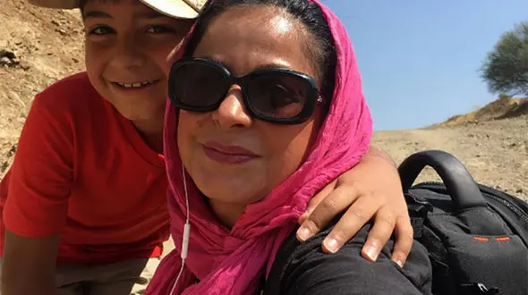 عکس بازیگر معروف در حال کوهنوردی لو رفت +عکس