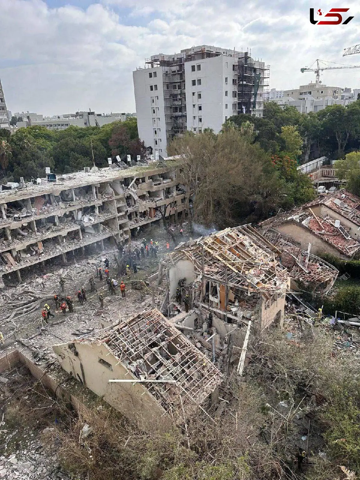 فیلم غیرمنتظره از تل‌آویو؛ ویرانه‌های ناشی از ضربات دقیق موشکی سپاه