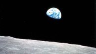 غروب زمین را از افق ماه ببینید + فیلم