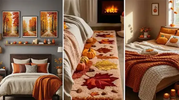 چگونه با تغییر دکوراسیون اتاق خواب، پاییز را به خانه‌ تان بیاورید؟