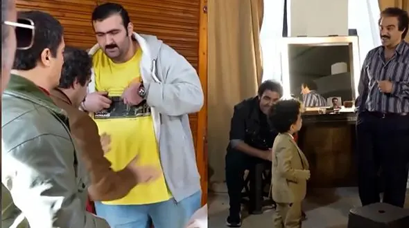 فیلم تمرین رقص محسن تنابنده با بهروز و سالار معمولی !