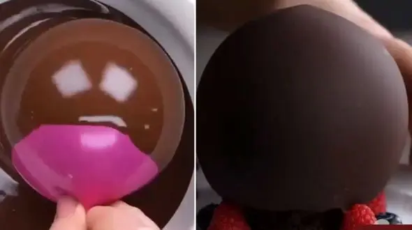 چگونه گنبد شکلاتی بسازیم؟  + فیلم