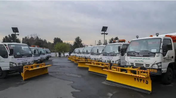 مانور برف روبی در بوستان ولایت تهران