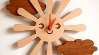 ایده های خاص ساعت دیواری چوبی در خانه