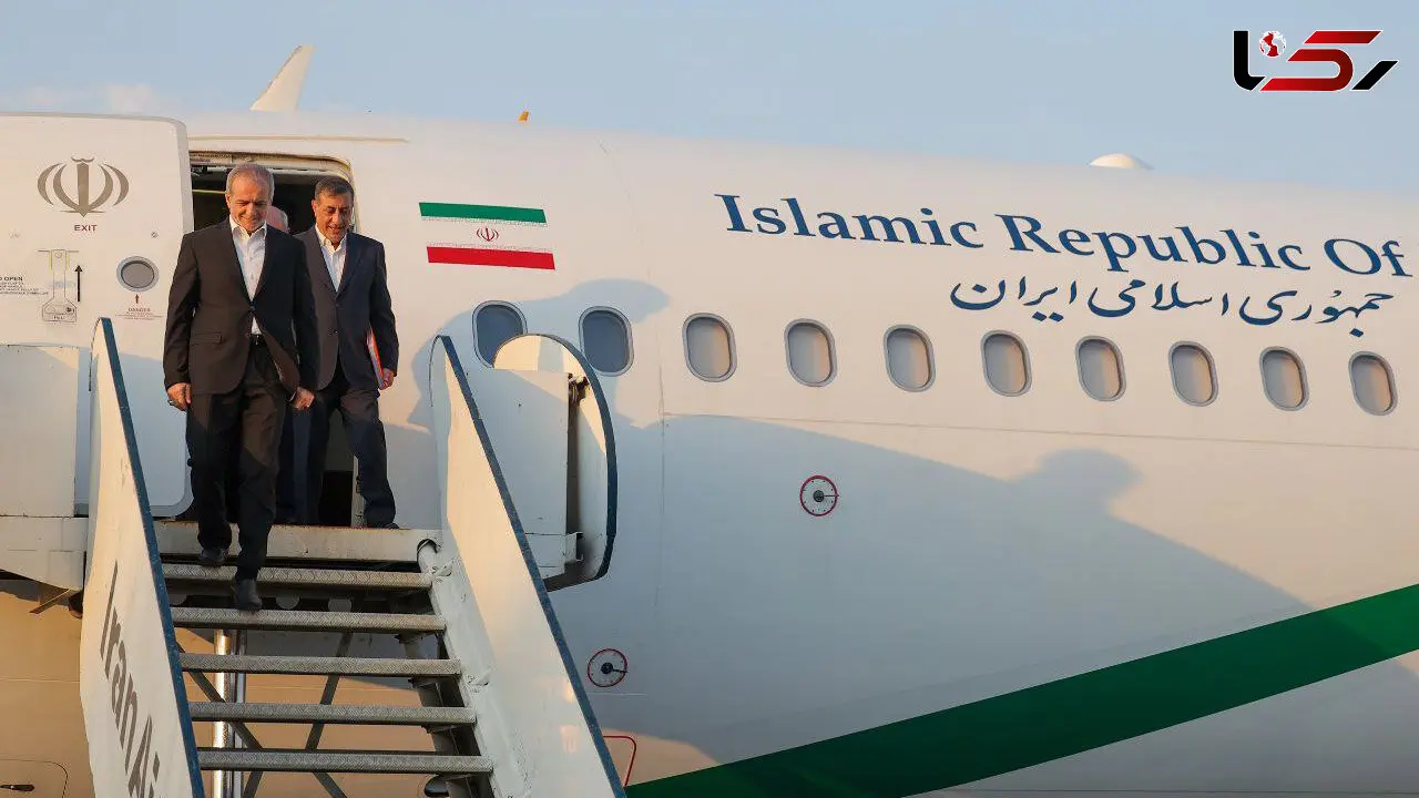 پزشکیان وارد استان ایلام شد