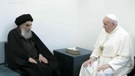 دیدار تاریخی آیت الله سیستانی و پاپ در نجف اشرف+ فیلم و عکس