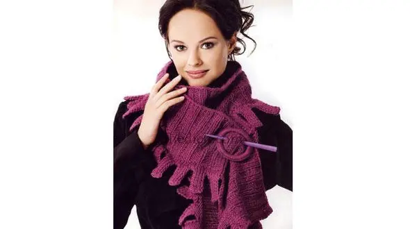 آموزش بافت شال گردن دخترانه با میل