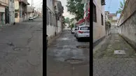فیلم / رشتِ توریستی درگیر چاله های خیابان؛ صدای اعتراض شهروندان را کسی نمی شنود / جلوبندی خودروها قربانی آسفالت بی کیفیت شهر می شود