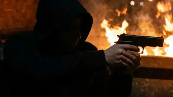 فیلم لحظه آتش زدن یک مسجد در کرج