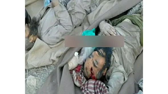 عکس صحنه به هلاکت رسیدن و جسد فرمانده سرکرده گروهک انصار الفرقان+تصاویر