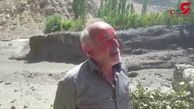 هشدار برای سیلاب گل و لای  رودخانه تلخاب در منطقه گزنک +فیلم