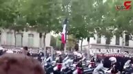 هو شدن ماکرون در رژه روز استقلال فرانسه +فیلم 