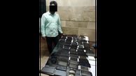این شاه دزد موبایل‌های کرمانشاه با 100 گوشی دستگیر شد +عکس