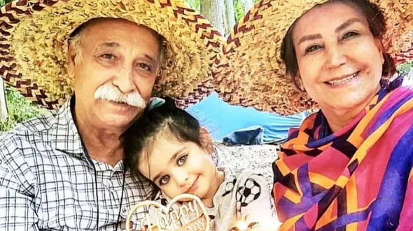 نوه چشم آبی زن و مرد بازیگر  + عکس