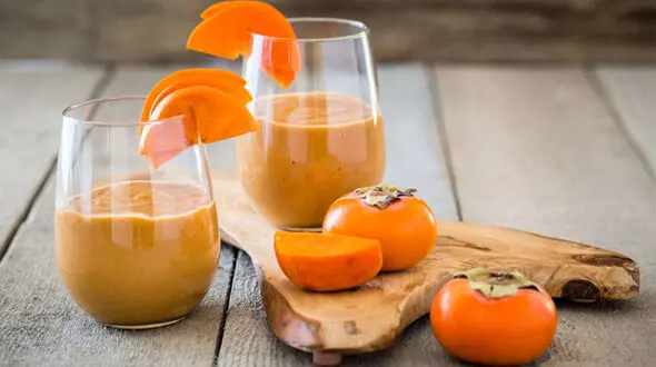 اسموتی خرمالو و موز + فیلم تهیه 