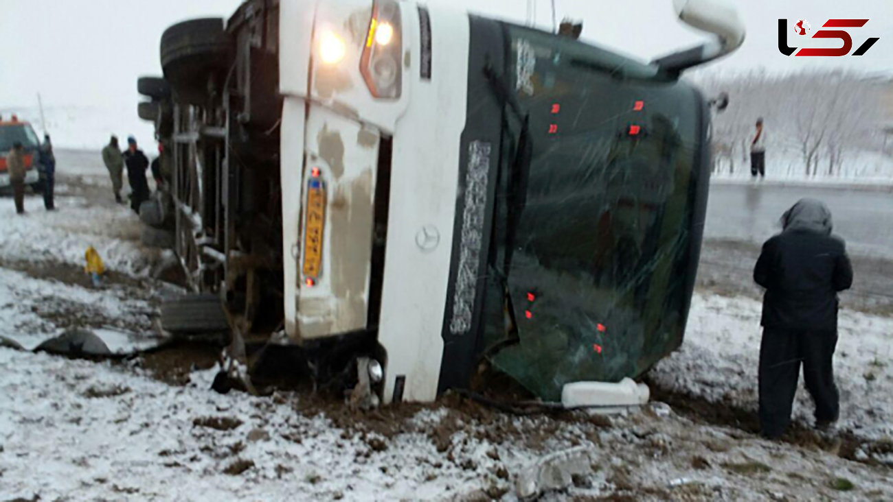 45 کشته و زخمی در تصادف هولناک اتوبوس مسافری با کامیون / در سبزوار رخ داد!