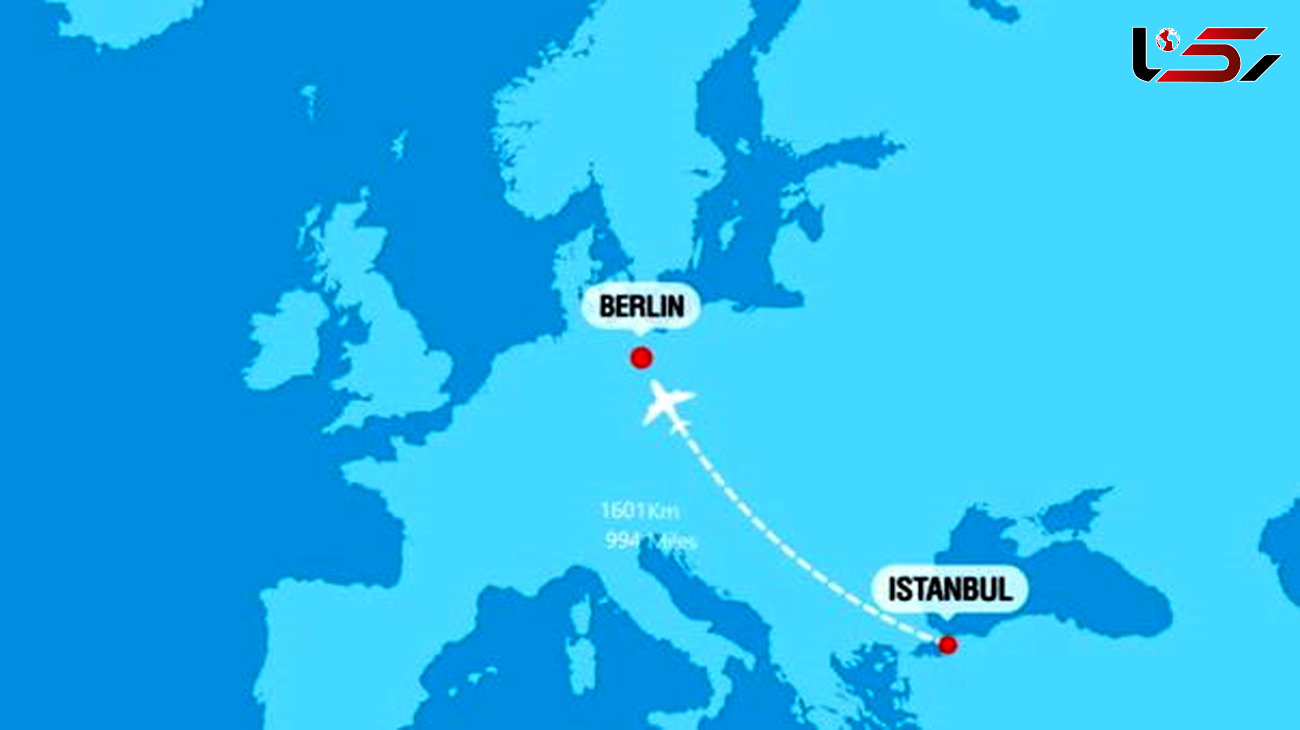 فاصله هوایی استانبول تا برلین