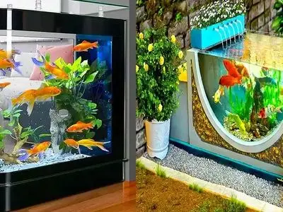 جدیدترین مدل‌های آکواریوم شیک و مدرن + لاکچری‌ترین طرح‌ها
