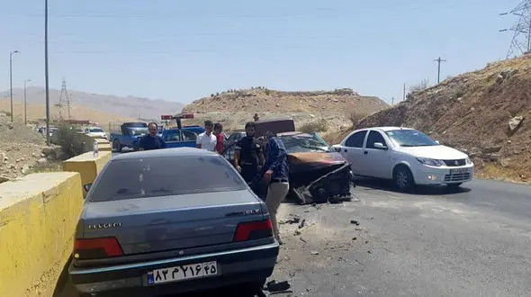 عکس تصادف در شیراز 