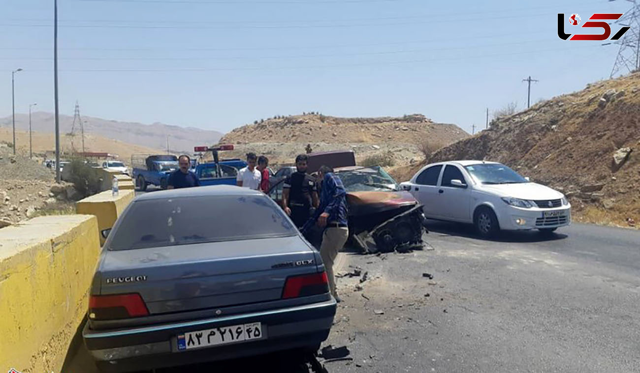 عکس تصادف در شیراز 