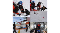  نجات کوهنورد سقوط کرده به دره ۱۵۰ متری در تفتان + عکس