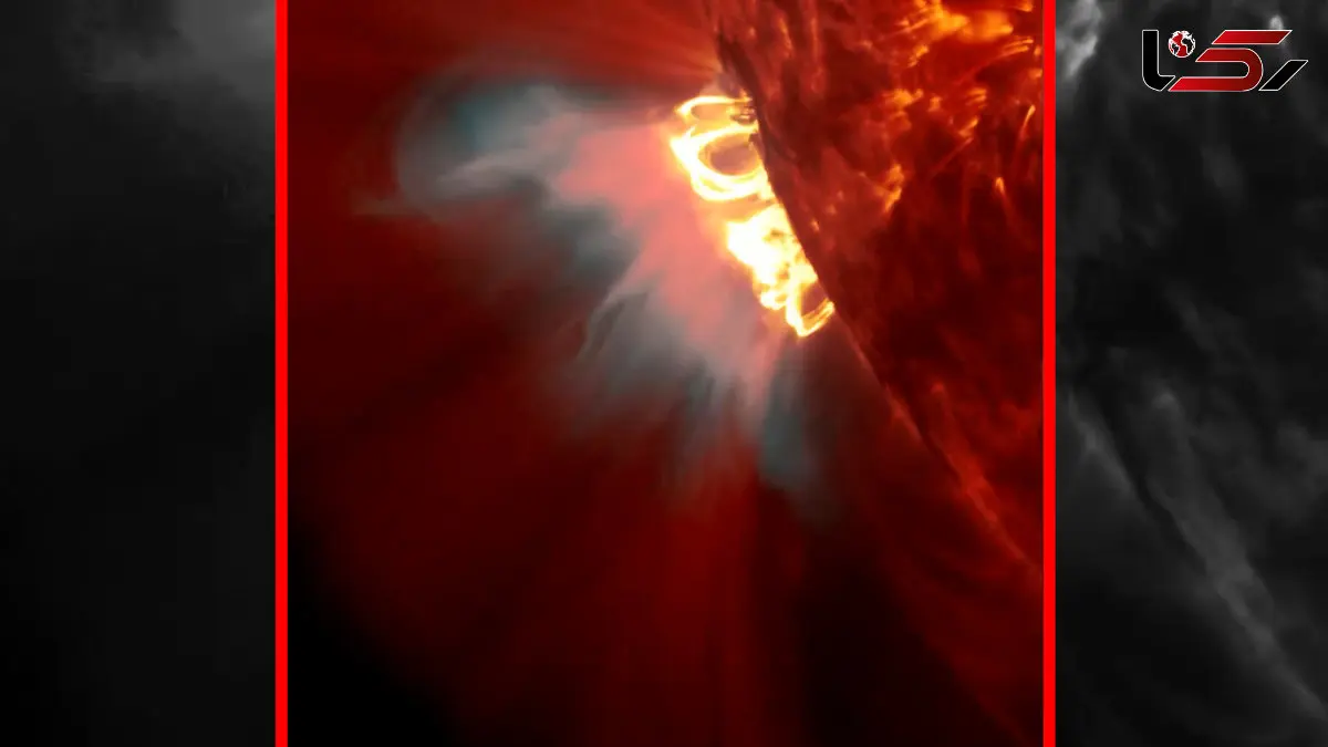 فیلم نمای شگفت انگیز شعله خورشیدی