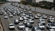 ترافیک سنگین در آزادراه کرج - قزوین 