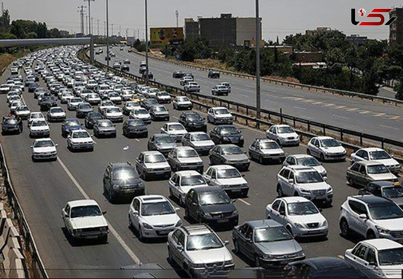 ترافیک پرحجم و روان در آزادراه کرج – تهران