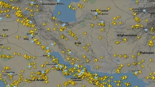 افزایش ۹۷ درصدی پروازهای عبوری از آسمان ایران در اردیبهشت امسال 