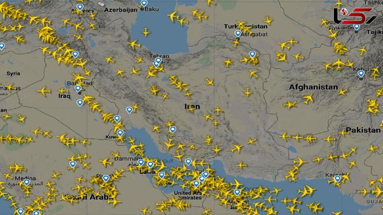 افزایش ۹۷ درصدی پروازهای عبوری از آسمان ایران در اردیبهشت امسال 