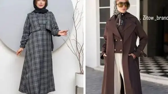 جدیدترین مدل های مانتو بلند پاییزه زنانه با طرح های جلوبسته و جلوباز