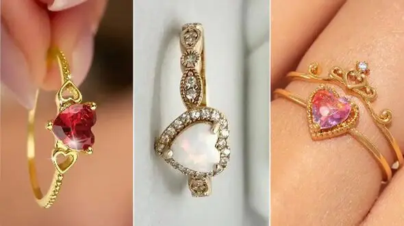 زیباترین انگشتر قلب زنانه / 15 طراحی محبوب برای استایل دخترانه