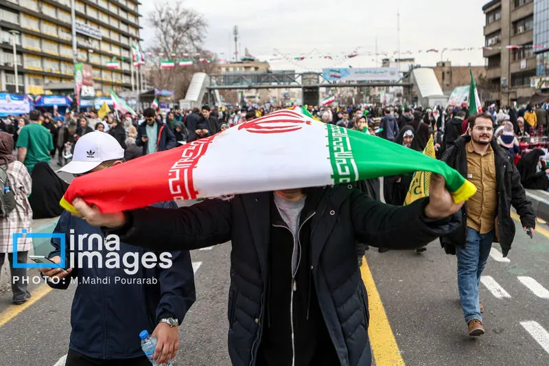حضور مردم ایران در راهپیماتیی 22 بهمن 1404
