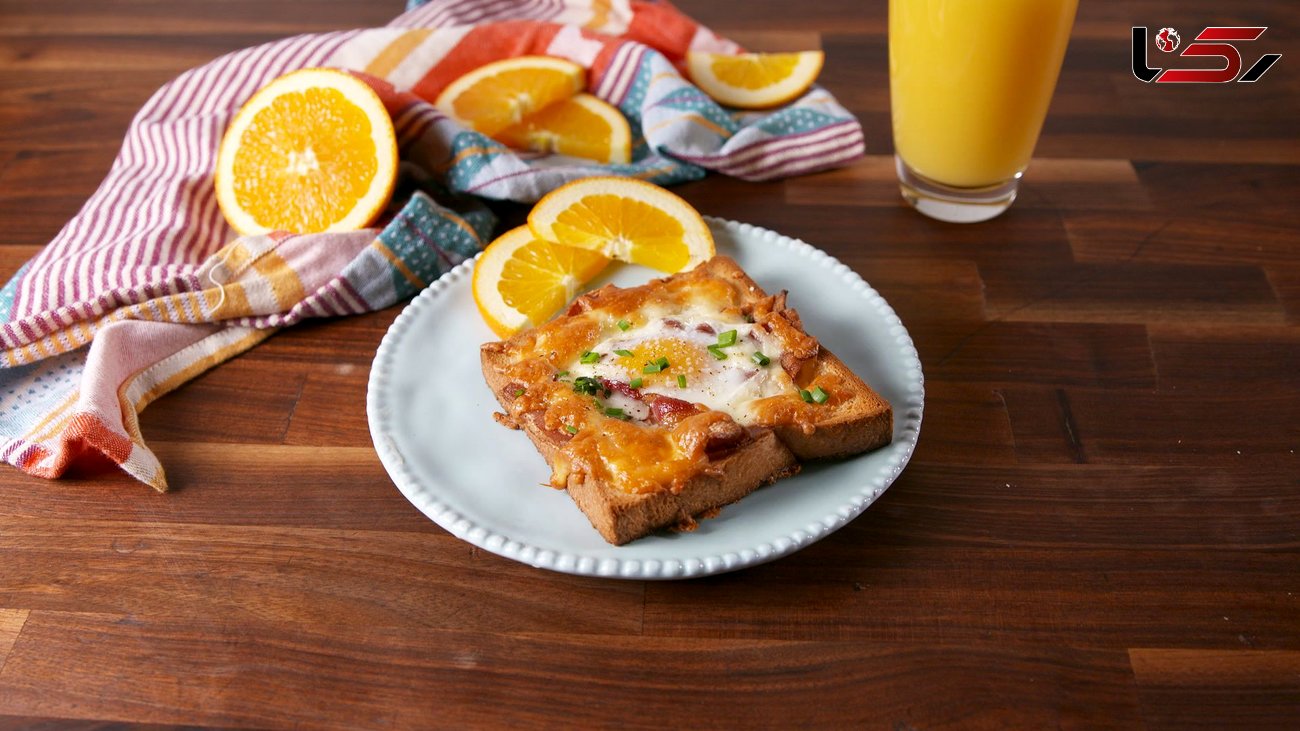 تست تخم مرغ و پنیر بهترین صبحانه+دستور تهیه خانگی