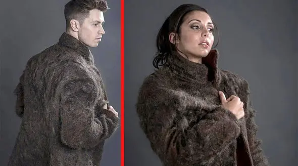  کت های زنانه و مردانه از جنس موی سینه انسان ! + عکس 