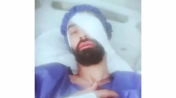 فوتبالیست ملی پوش ایرانی بینایی خود را از دست داد+ عکس دردناک