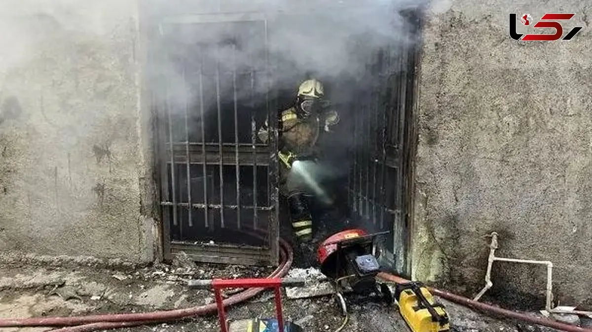 مرگ تلخ کارگر در حادثه آتش‌سوزی کارگاه رنگرزی تهران