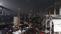 آتش سوزی در کارخانه تولید پنبه در ورامین + عکس 