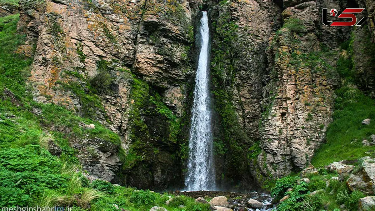 آبشار زیبا و چشمگیر کرکری مشگین شهر در اردبیل + فیلم
