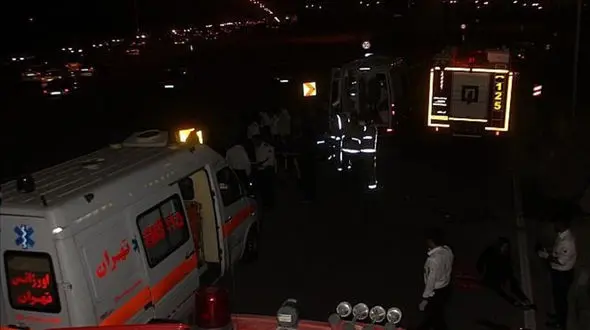 مرگ دلخراش 2 نفر در تصادف کامیون و پاترول+عکس