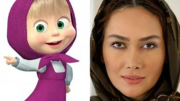 شباهت حیرت آور آنا نعمتی به خانم جذاب کارتونی + عکس ها را حتما  مقایسه کنید !