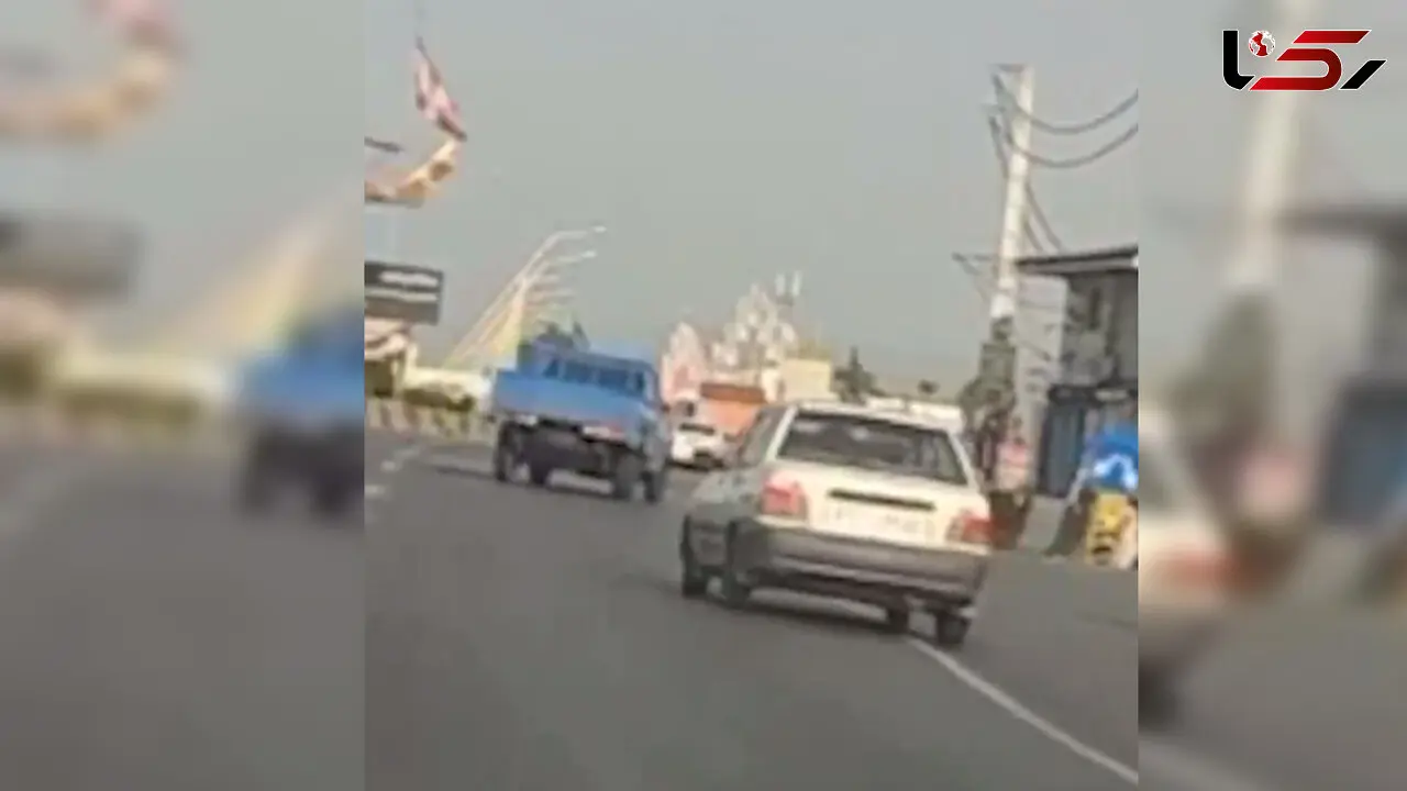 توقیف پراید متخلف در قائمشهر