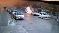حمله آتشین مرد اصفهانی به خودروی کارمند بانک / او بدهکار بود + عکس