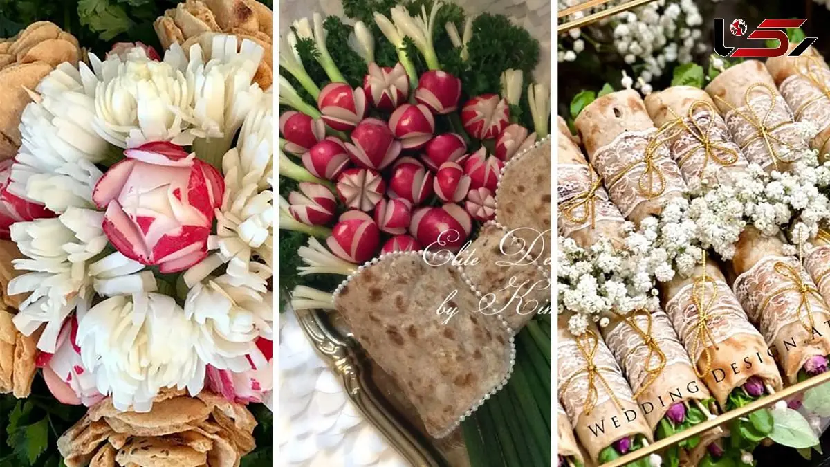 زیباترین روش‌ های تزئین سبزی خوردن مناسب سفره ایرانی