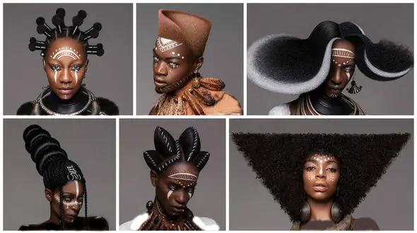  مدل های موی عجیب و غریب یک زن آرایشگر جهانی شد +عکس