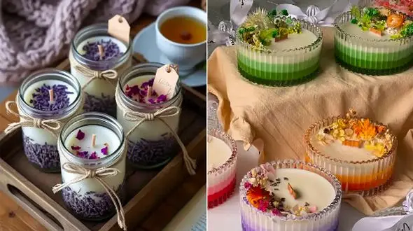 شمع لیوانی شیک؛ بهترین انتخاب برای تزئین مهمانی‌ های شبانه